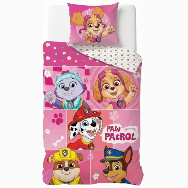 PAW Patrol Dekbedovertrek Katoen - Voor de kinderkamer - Roze - Kussensloop