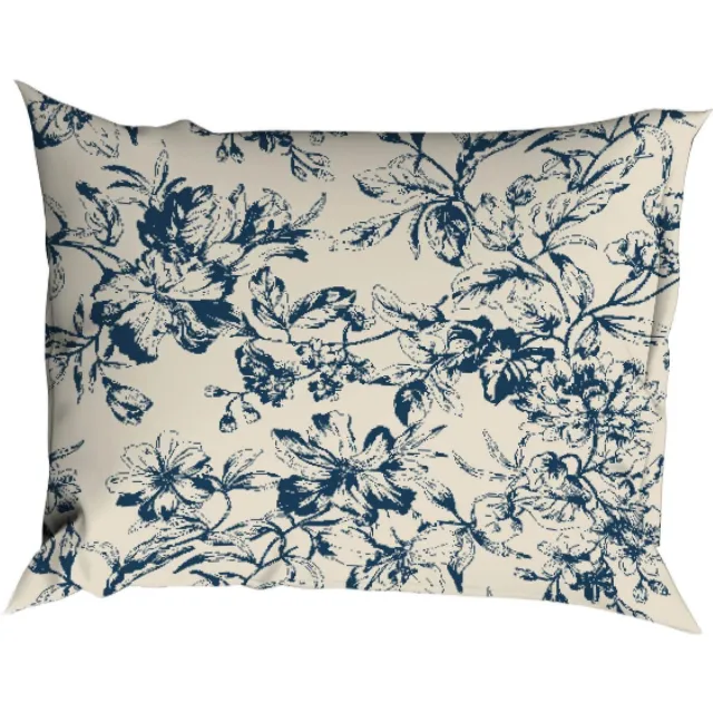 Satin d`or Satijn Dekbedovertrek 240X200/220 Guirlande Marine