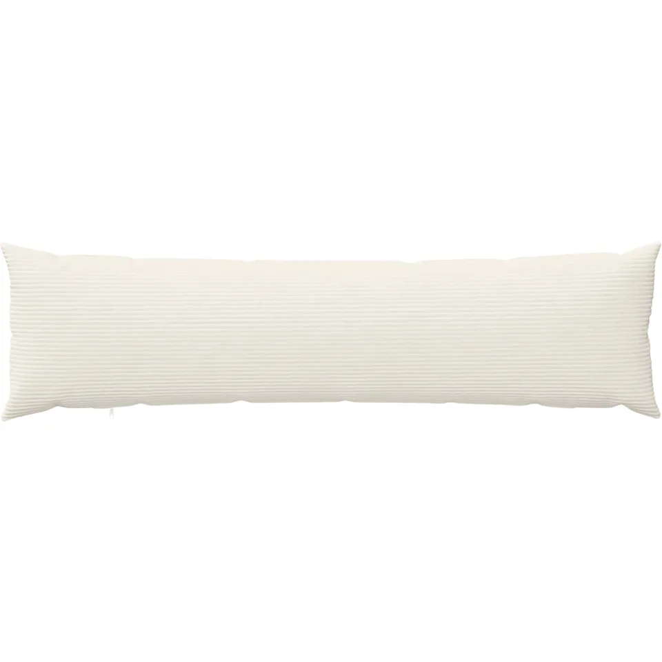 vidaXL Kussensloop HEERLEN Crèmekleurig 40 x 145 cm corduroy