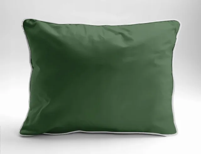 Pure Collection Decoratieve Kussensloop Mako Katoen Satijn 50x60cm Groen Premium