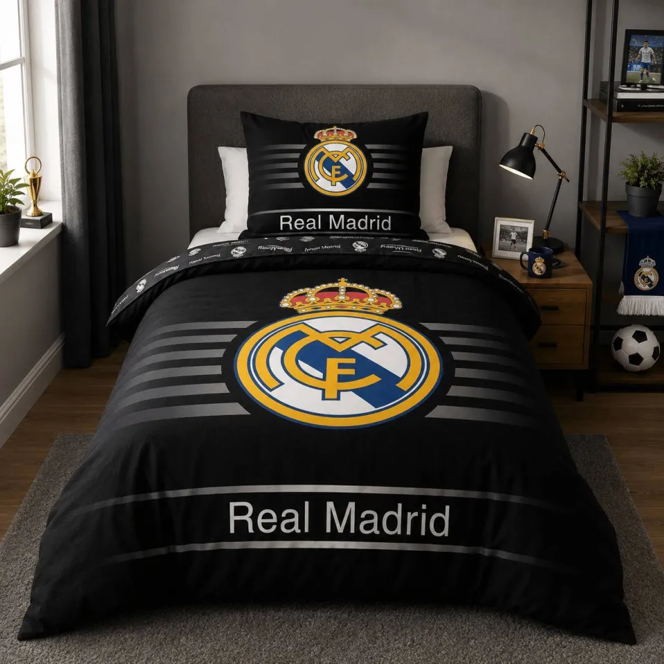 Official Fanwear Real Madrid Dekbed Zwart, foto 2