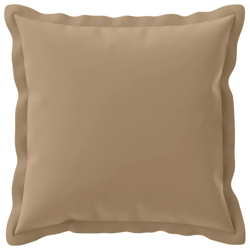 vidaXL Kussensloop 12 st HOUTEN Taupe 45 x 45 cm Polyester