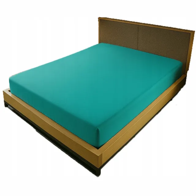 Kam-Pol Jersey Hoeslaken met Elastiek 60x120cm Turquoise