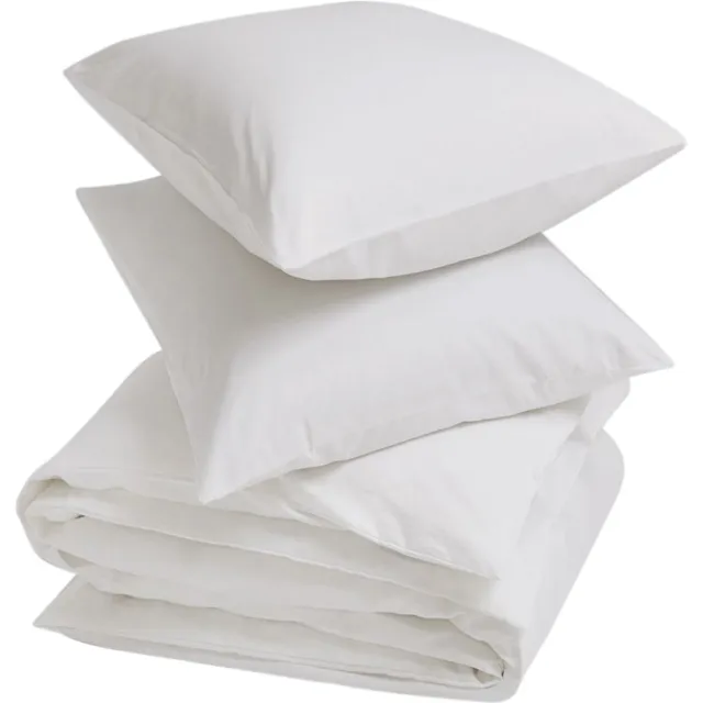 Yumeko dekbedovertrek katoen TENCEL™ wit 200x220 + 2/60x70 - Biologisch & ecologisch Pure White