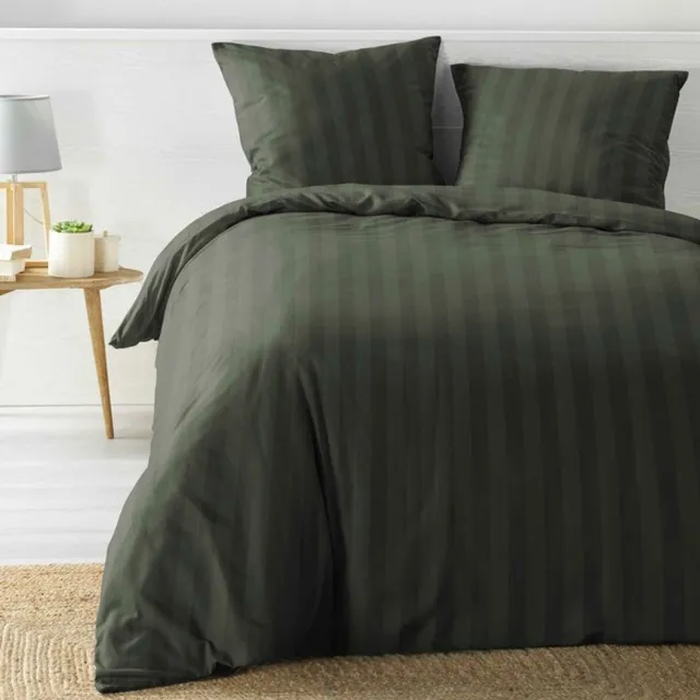 KGS Promolinge Beddengoedset - Cléo UNI dekbedovertrek 240 x 220 cm + kussenslopen Khaki