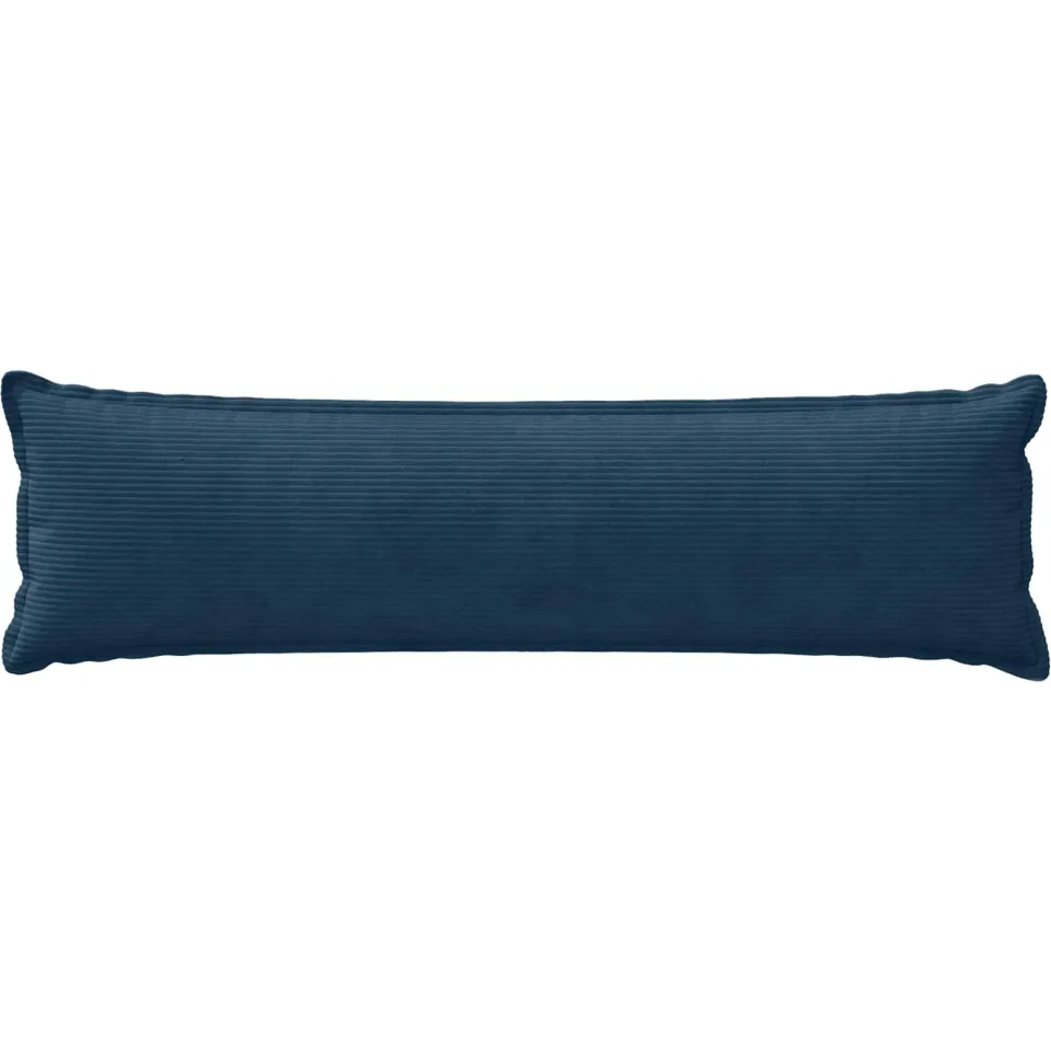 vidaXL Kussensloop HOUTEN Marineblauw 40 x 145 cm corduroy