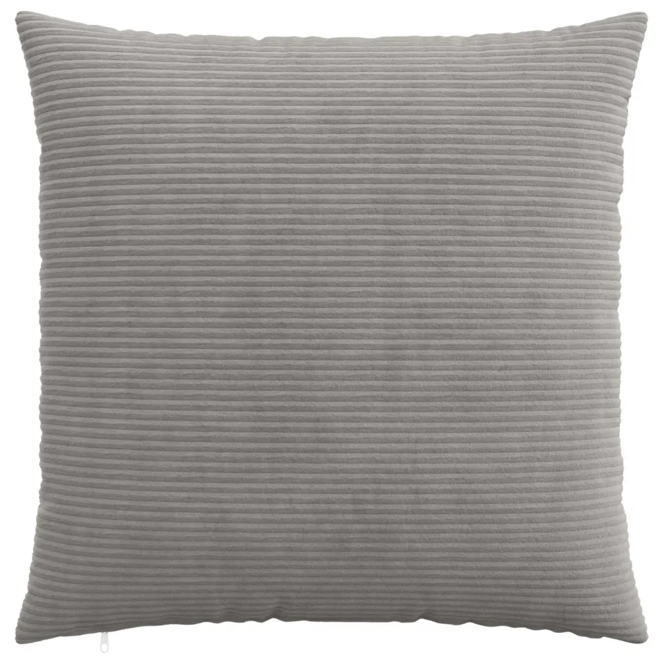 vidaXL Kussensloop 6 st HEERLEN Lichtgrijs 70 x 70 cm corduroy