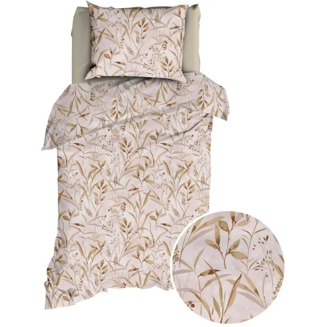 Satin D Or Satin d'Or Galicia Dekbedovertrek - Eenpersoons - 140x200/220 cm - Oudrose