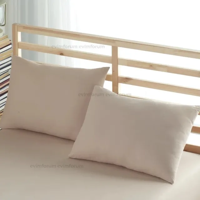 Kussenslopen – 100% Katoen – De Linde Home – Set van 2 – Zachte Kussenslopen – Beige – 60x70 cm – Ranforce Katoen – Zacht & Ademend – Perfecte Pasvorm – Hypoallergeen – Duurzaam – Stijlvol & Comfortabel