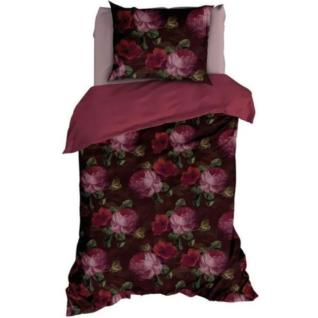Satin D Or Satin d'Or Valeria - Dekbedovertrek - Eenpersoons - 140x200/220 cm - Red Bund