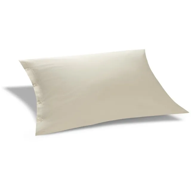 Yumeko kussensloop flanel natuurlijk 50x70 - Biologisch & ecologisch - 1 stuk Natural