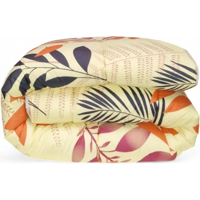 bedlin Dekbed bedrukt - Zonder hoes ( 2 in 1 ) - Tweezijdig - 140 x 200 cm - 1 persoon - Azileaf / Mistery Multicolor