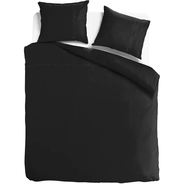 Melli Mello Back to Black - Dekbedovertrek - Egyptisch Katoen - Warm - Luxe - Zwart, foto 2