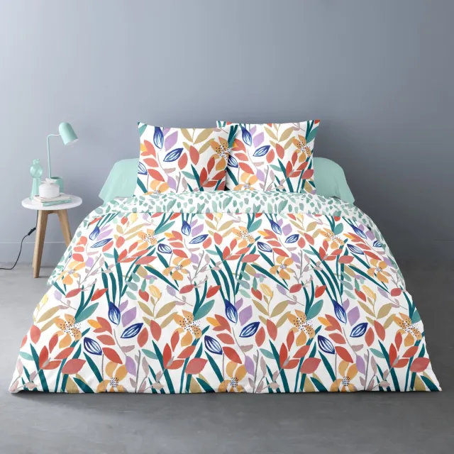 bedlin Luxe Katoen Percale Dekbedovertrek - Lits-Jumeaux 240x220cm - AILAHT Multicolor