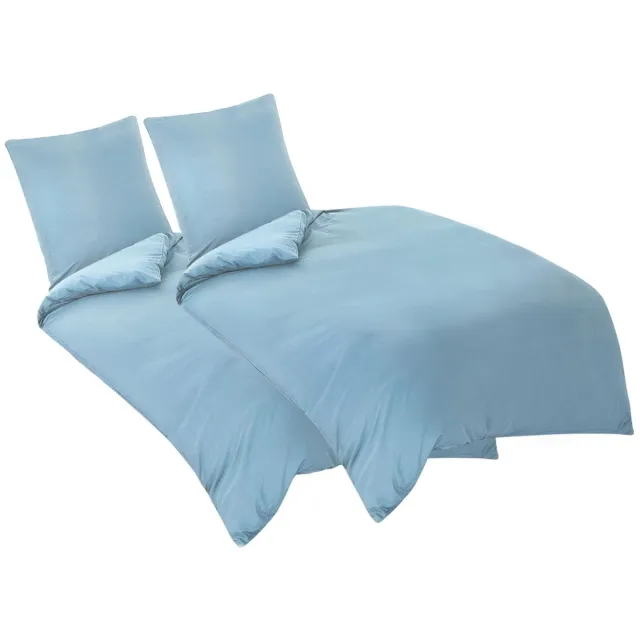 Unyqoos Comfortabele en Stijlvolle Microvezel Beddengoedset 135x200 cm voor Elke Seizoen blauw