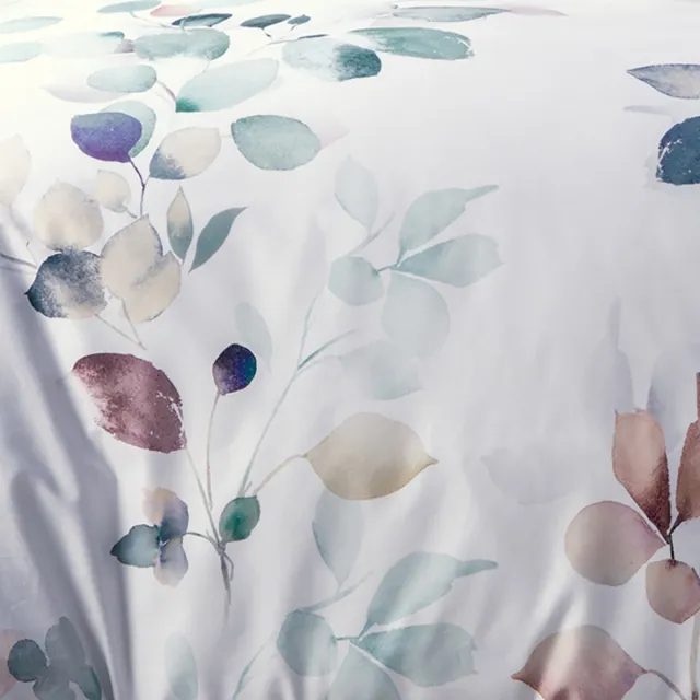 Dommelin Dekbedhoes katoen satijn - Leaves - 240x200/220 multi