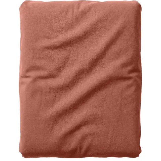 Essenza Fine Organic Jersey Hoeslaken Terracotta - 90-100 x 200-220 cm