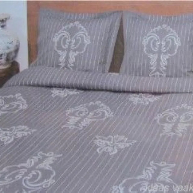 Refined Highbury Dekbedovertrek - Eenpersoons - 140x200/220 cm - Grijs