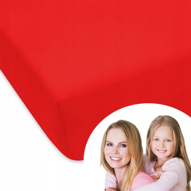 Designpremium Jersey hoeslaken met elastiek 70x180 cm, 100% katoen Multicolor