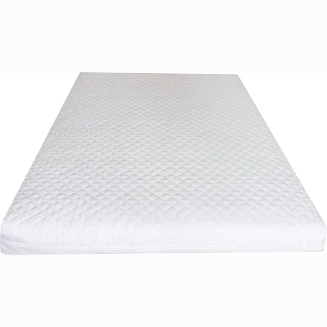 Kam-Pol Wit gewatteerd matrashoes - 100 x 180 cm - Geschikt voor matras tot 23 cm dik