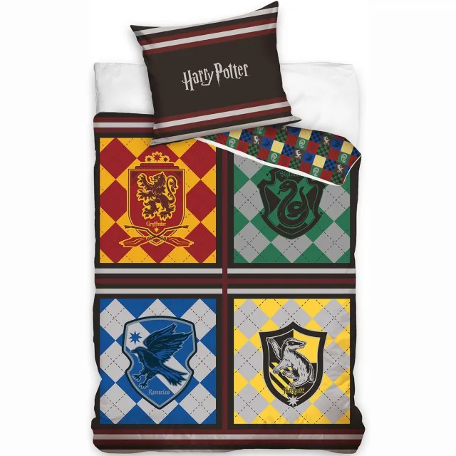 Harry Potter Dekbedovertrek - School - 140 x 200 cm multicolor