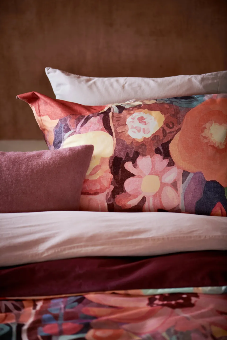 Vandyck Home Bellavita wollen kussensloop roze, foto 4