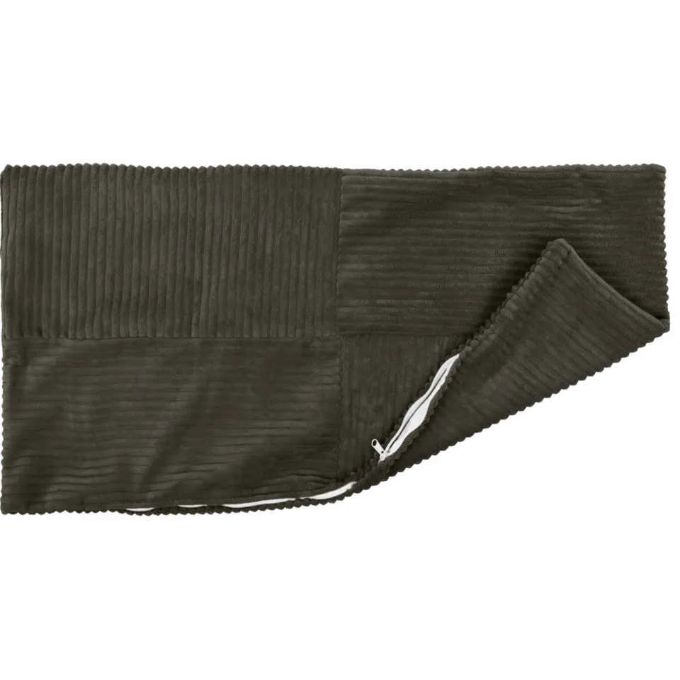 vidaXL Kussensloop 12 st ALMELO Antracietkleurig 40 x 80 cm corduroy, foto 4