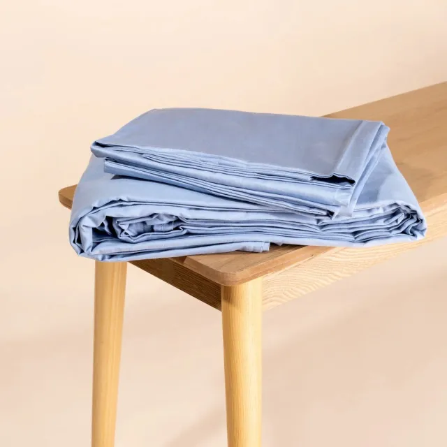 Novaline katoenen beschermhoes - Zeeblauw - 1x kussenslopen - Weighted blanket - Verzwaringsdeken - Dekbed - Kinderen - 1 persoons - Wasbaar - Ventilerend - 90 x 120cm, foto 2