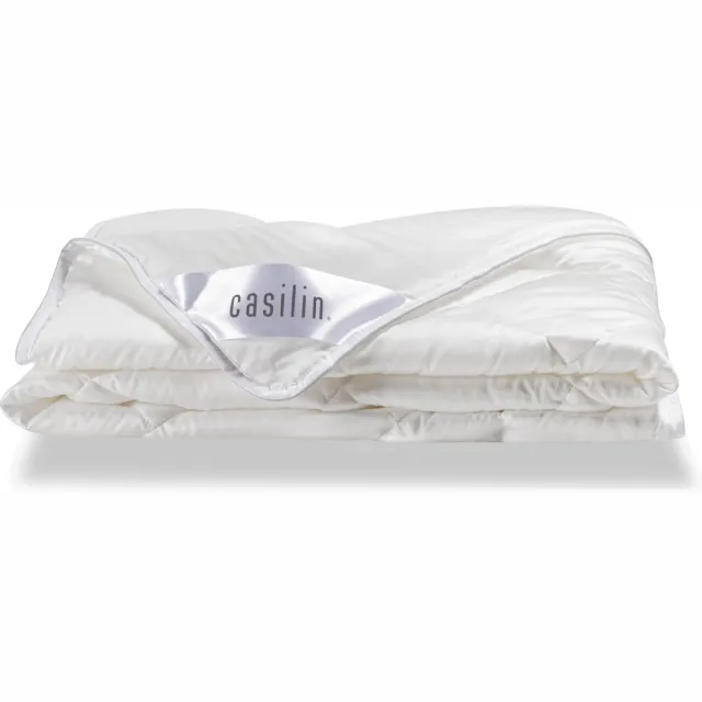 Casilin Dekbed 2 persoons Lits-jumeaux 240 x 220cm - Tencel Satijn - Zomerdekbed van - Hotelkwaliteit - Wit