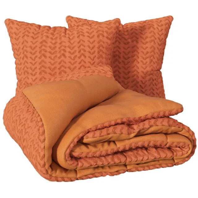 Atmosphera Créateur d'intérieur® Toni-beddengoedset 220x240 cm, roze Terracotta