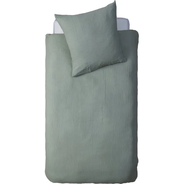 Atmosphera Kids Dekbedovertrek set met 1 kussensloop 140x200cm/65x65cm Munt Groen