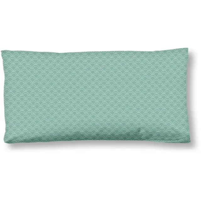 Hip kussensloop grafische print - 40x80 cm - Mint - 100% Katoen satijn