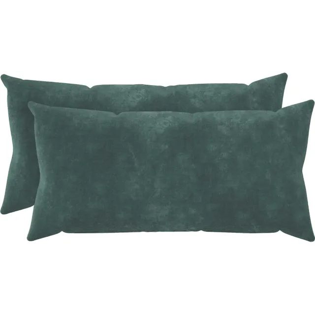 vidaXL Kussensloop 2 st HEERLEN Zee blauw 40 x 70 cm Microfiber Fleece