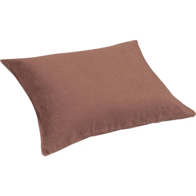 Yumeko kussensloop gewassen linnen klei roze 50x60 - Biologisch & ecologisch - 1 stuk Clay Rose