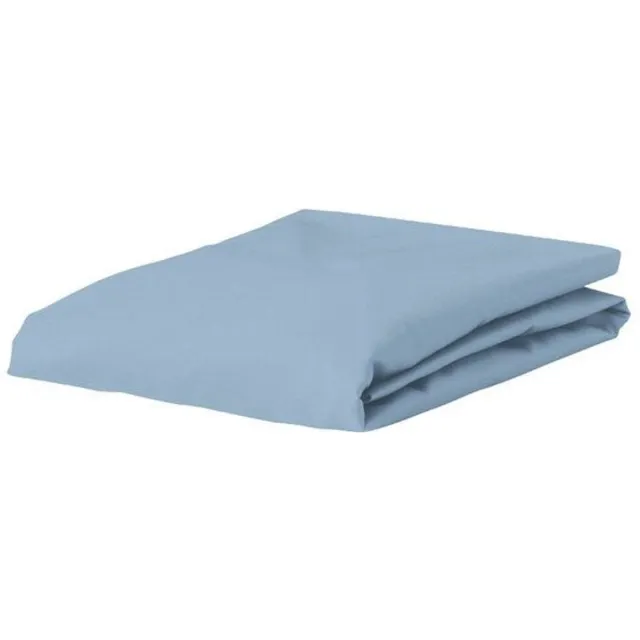 Essenza Premium Percale Hoeslaken Blue Blauw