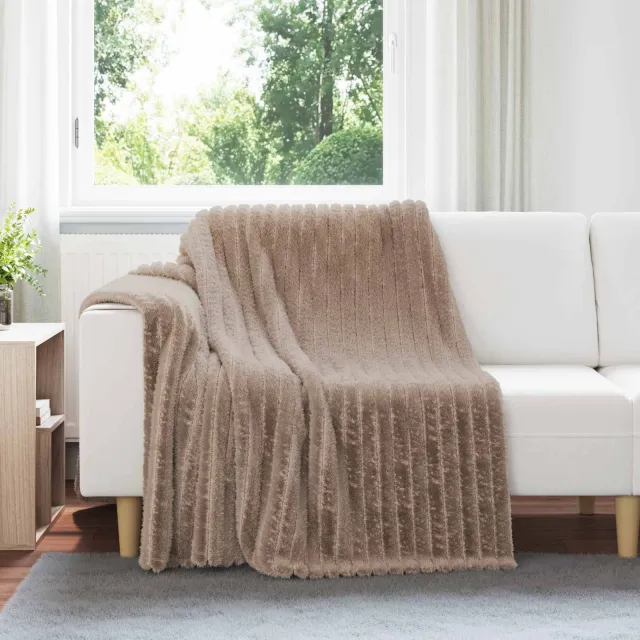 vidaXL Kleden 6 st Camel 200 x 150 cm 4,75 kg Fleece, foto 2