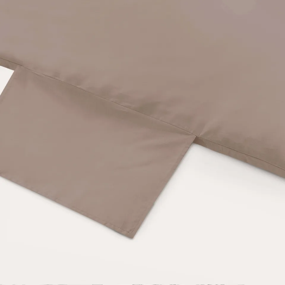 NOUS Kids basis dekbedovertrek 1-persoons (140x200 cm) bruin, foto 3