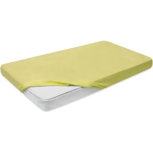 Darymex Katoenen Matrashoes met elastische band 90x200 geel