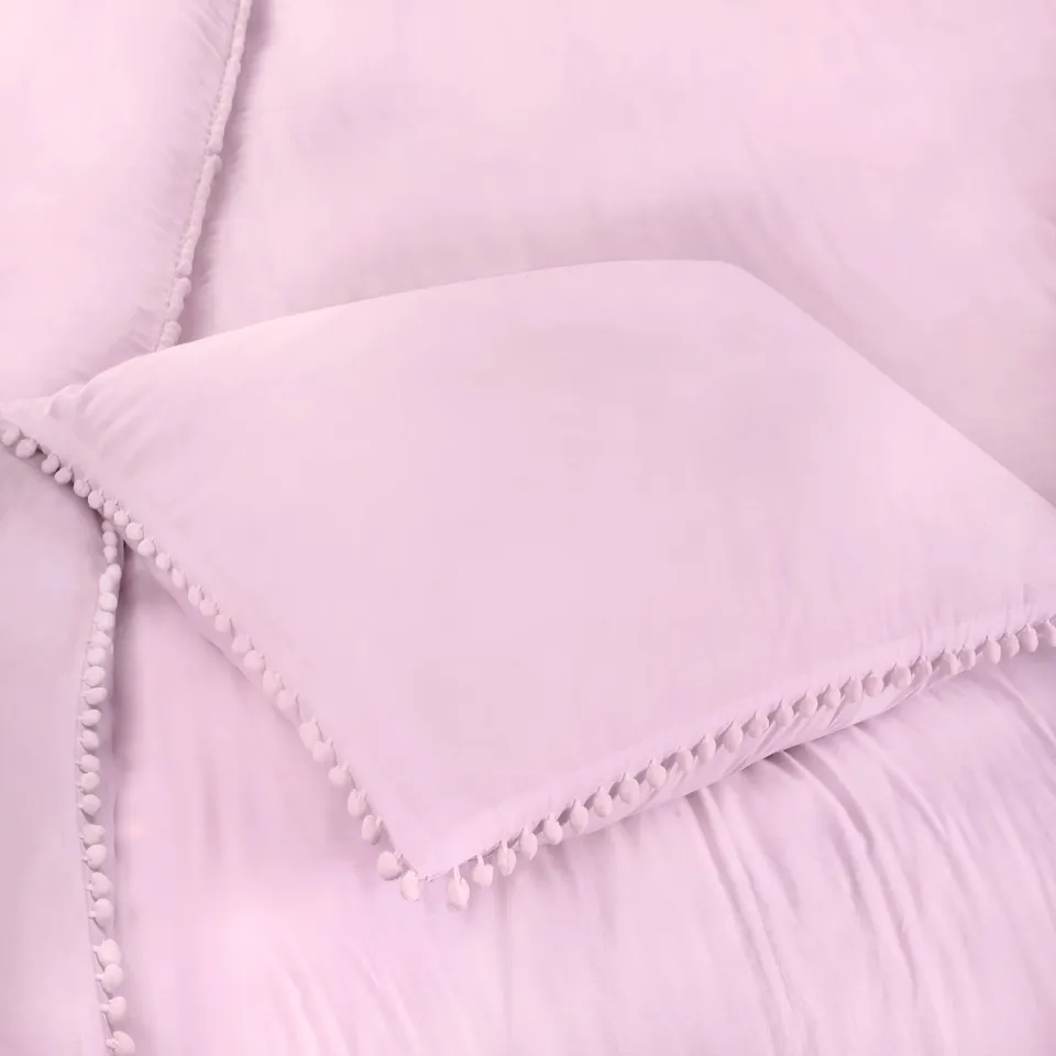 NOUS Living katoenen dekbedovertrek 2-persoons (200x220 cm) roze, foto 7