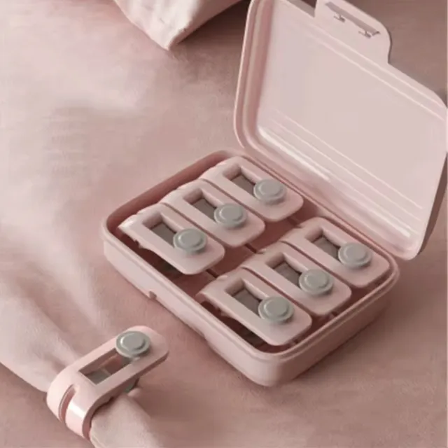 CHPN Dekbedclips - Dekbed klemmen - 18 roze Dekbedclips - Stevig & Incl. Opbergdoosje - Perfect voor Lakens, Knijpers & Klemmen" - CHPN