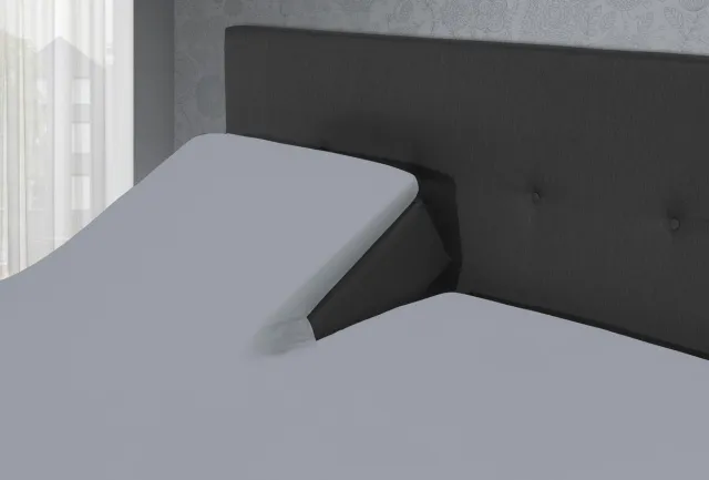 Happybed Villa Park - Dubbel Jersey Splittopper - Zilver Grijs / 200x200