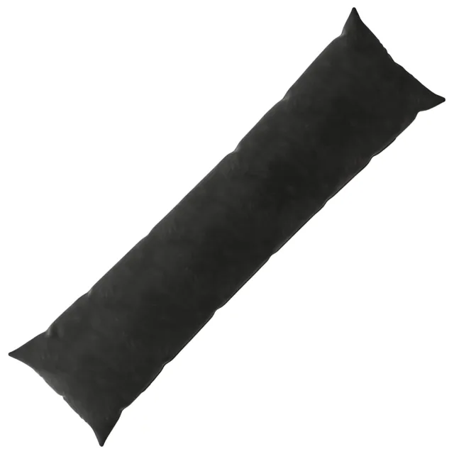 vidaXL Kussensloop HEERLEN Zwart 40 x 145 cm fluweel