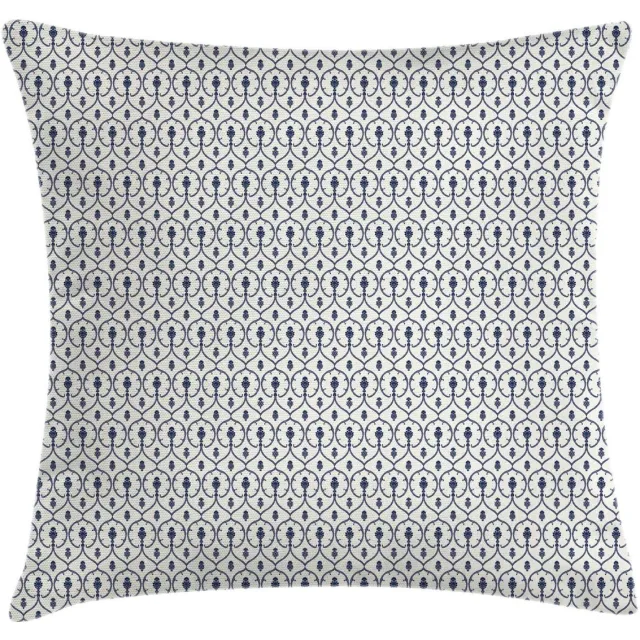 ABAKUHAUS Kussenhoes 40x40 cm – Dubbelzijdig bedrukt, met rits, wasbaar Off White