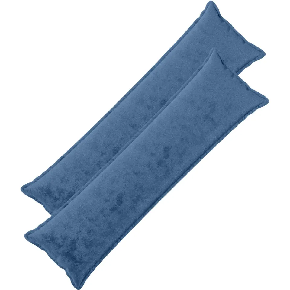 vidaXL Kussensloop 2 st HOUTEN Lichtblauw 40 x 145 cm Flanel