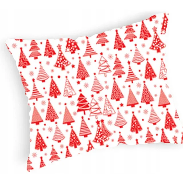 Designpremium Kerst Kussensloop 40x60 cm - Diverse Patronen - Katoen Satijn Multicolor