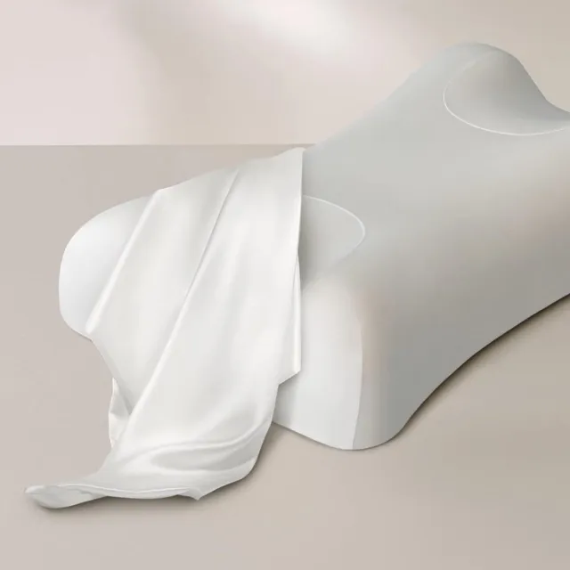 Sleep & Glow Sleep And Glow Omnia Kussensloop Silk Off-White Wit