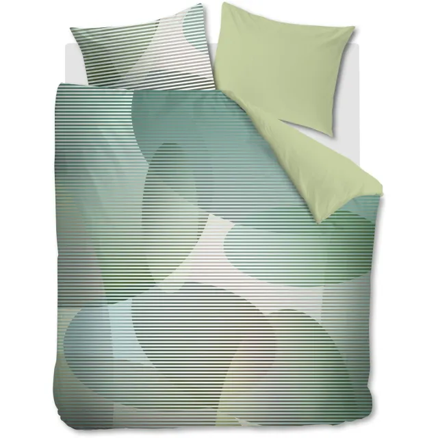 Beddinghouse Dutch Design Lombard Street dekbedovertrek - Lits-Jumeaux XL - 260 x 200/220 cm - Groen