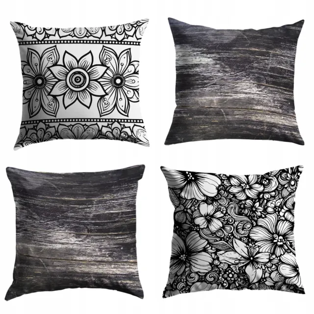 Media Design Decoratieve Kussenslopen Set van 4 - 40x40 cm Veelkleurig