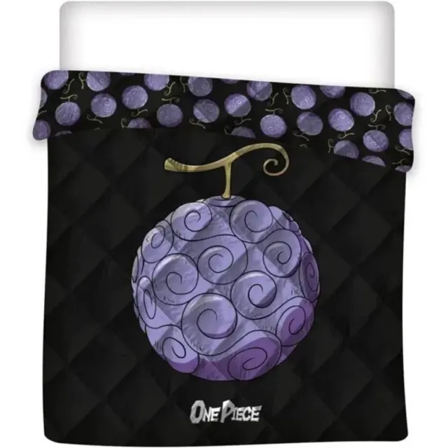 One Piece Beddensprei 240 x 220 cm polyester Zwart
