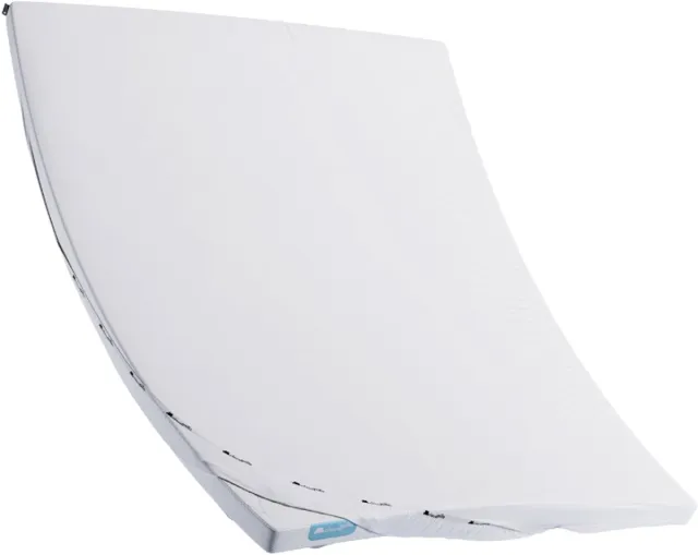 Cloudpillo Topper Hoeslaken - Cloudy White - 140x200 cm - Waterafstotend, Ademend, Zacht, Antibacterieel - Duurzaam, OEKO-TEX Gecertificeerd Katoen